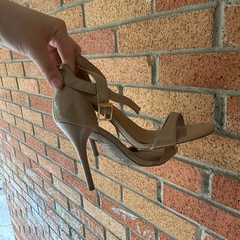 Mossimo Supply Co. Tan Strappy Heels